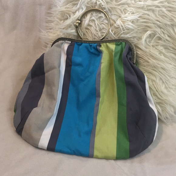Vintage Handbags - 🔥HP🔥Retro 50's vintage inspired bag, colorful stripe